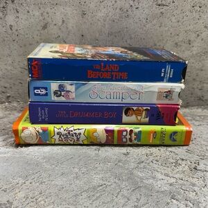Kids Classics VHS Bundle Land Before Time Rugrats Movie